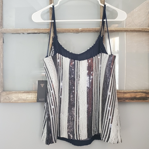 Guess Sequined Striped Tank - Picture 14 of 15